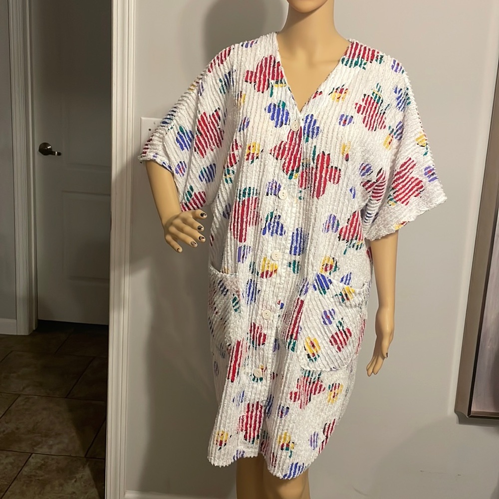 Vintage Vandemere house coat / robe / swim suit cover size medium